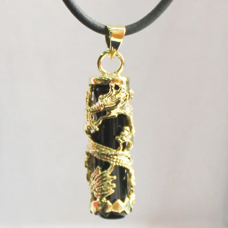 Chinese Style JADE WOMEN'S Dragon Pendant Necklace