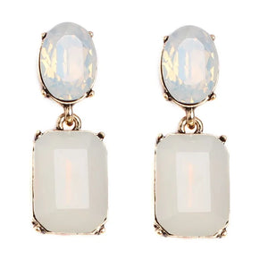 Shinyopal Crystal Stud Earrings for Women Jewelry Natural Stone