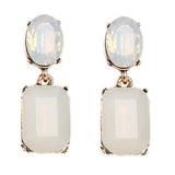 Shinyopal Crystal Stud Earrings for Women Jewelry Natural Stone