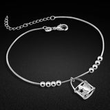 Solid 925 Silver Ladies Anklet