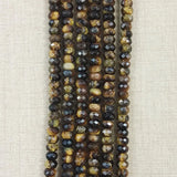 Tiger Eye Loose Beads 5x8mm Abacus Beads 150pcs