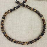 Tiger Eye Loose Beads 5x8mm Abacus Beads 150pcs