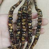 Tiger Eye Loose Beads 5x8mm Abacus Beads 150pcs