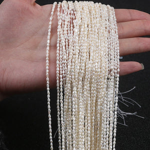2mm Rice Shape Freshwater Pearl Beads Strings