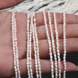 2mm Rice Shape Freshwater Pearl Beads Strings