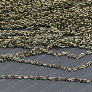 Antique Bronze Iron Link Chains 5 Meter