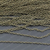 Antique Bronze Iron Link Chains 5 Meter
