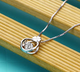 Sterling Silver Clover Pendant Necklace