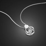 Sterling Silver Clover Pendant Necklace