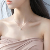 Sterling Silver Clover Pendant Necklace
