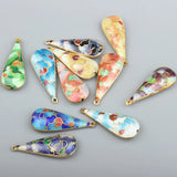 10PCS Beijing Cloisonne Long Water Drop Earrings DIY Jewelry Loose Beads