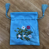 10pcs Chinese Embroidered Silk Gift Bags