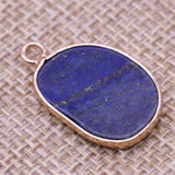 12PCSNatural Stone Turquoise Foot Shape Pendant DIY Necklace