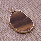 12PCSNatural Stone Turquoise Foot Shape Pendant DIY Necklace