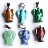 Wholesale Mixed Stone Angel Charms Pendants for Necklace