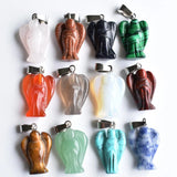 Wholesale Mixed Stone Angel Charms Pendants for Necklace