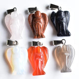Wholesale Mixed Stone Angel Charms Pendants for Necklace