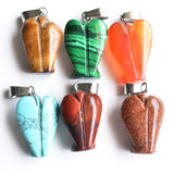 Wholesale Mixed Stone Angel Charms Pendants for Necklace