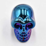 12pcs Mixed Glass Skull Skeleton Charms Pendants for DIY Jewelry Making