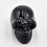 12pcs Mixed Glass Skull Skeleton Charms Pendants for DIY Jewelry Making
