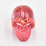 12pcs Mixed Glass Skull Skeleton Charms Pendants for DIY Jewelry Making
