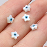 15PCS Freshwater Shells Star Eyes Beads DIY Jewelry