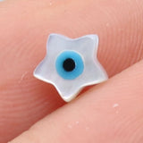 15PCS Freshwater Shells Star Eyes Beads DIY Jewelry