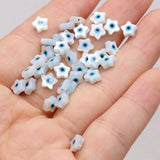 15PCS Freshwater Shells Star Eyes Beads DIY Jewelry