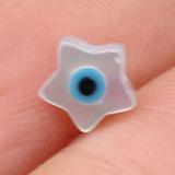 15PCS Freshwater Shells Star Eyes Beads DIY Jewelry
