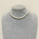 18K Pearl Chokers Necklaces Natural Freshwater Pearl Jewelry For Women