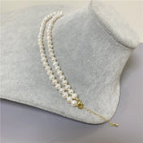 18K Pearl Chokers Necklaces Natural Freshwater Pearl Jewelry For Women