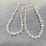 18K Pearl Chokers Necklaces Natural Freshwater Pearl Jewelry For Women