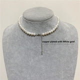 18K Pearl Chokers Necklaces Natural Freshwater Pearl Jewelry For Women