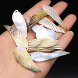 20PCS Natural Shell Wing Pendant Beads For Jewelry Making DIY Necklace Earring