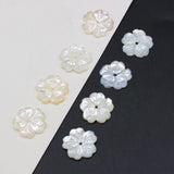 20PCS Natural Shell Petal Bead Pendant 15x15mm Jewelry Making DIY