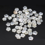 20PCS Natural Shell Petal Bead Pendant 15x15mm Jewelry Making DIY