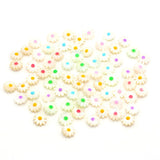 20PCS Natural Seashell Sunflower Beads for Jewelry Making