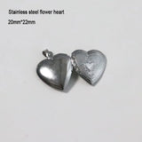DIY Love Heart Photo Frame Charms Locket Pendant Jewelry Gift