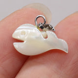 25PCS Natural Shell Dolphin Pendant for DIY Jewelry Making
