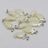 25PCS Natural Shell Hippocampus Pendant Necklace Earring Charm