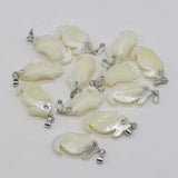 25PCS Natural Shell Hippocampus Pendant Necklace Earring Charm