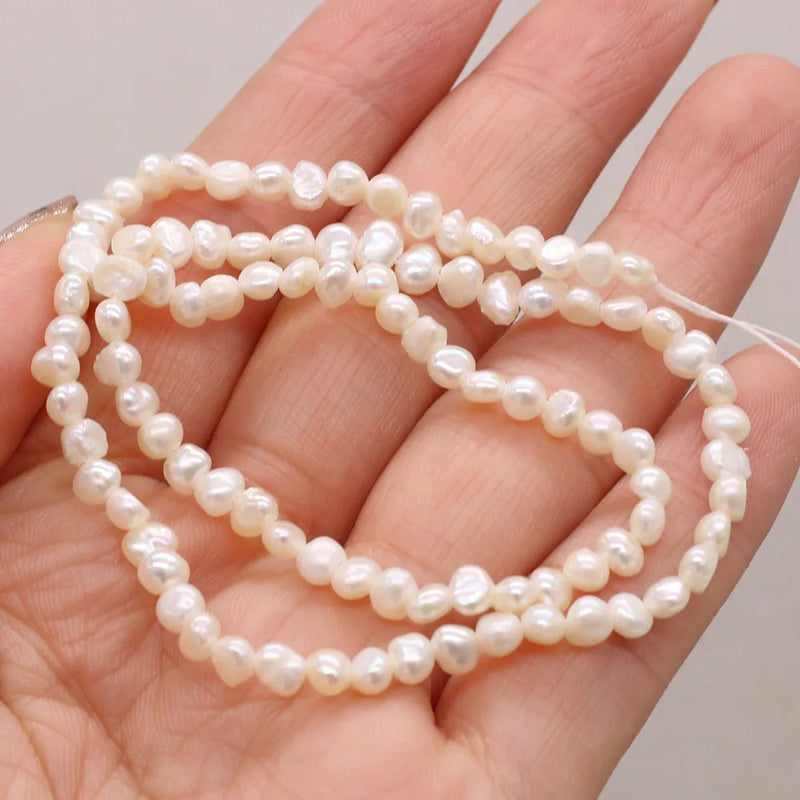 2PCS Natural Freshwater Pearl Beads for Jewelry MakingDIY Necklace Bracelet