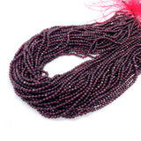 Wholesale 2mm-4mm Red Garnet Faceted Gemstone Beads