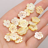 30PCS Natural Seawater Shell Petal Pendant Bead For Jewelry Making
