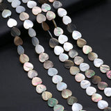 3PCS Natural Freshwater Shells Peach Heart Beads DIY Jewelry Making