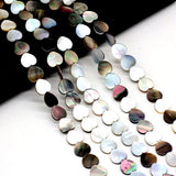 3PCS Natural Freshwater Shells Peach Heart Beads DIY Jewelry Making