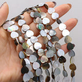 3PCS Natural Freshwater Shells Peach Heart Beads DIY Jewelry Making