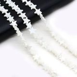 3PCS Natural Freshwater Shells Five-pointed Star Bead DIY Necklace