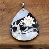 Natural Shell Drop Flower Pendant for Jewelry Making DIY Necklace Accessories