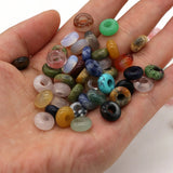 50PC Opal Agate Unakite Malaysian Jade Natural Stone Abacus Hole Beads